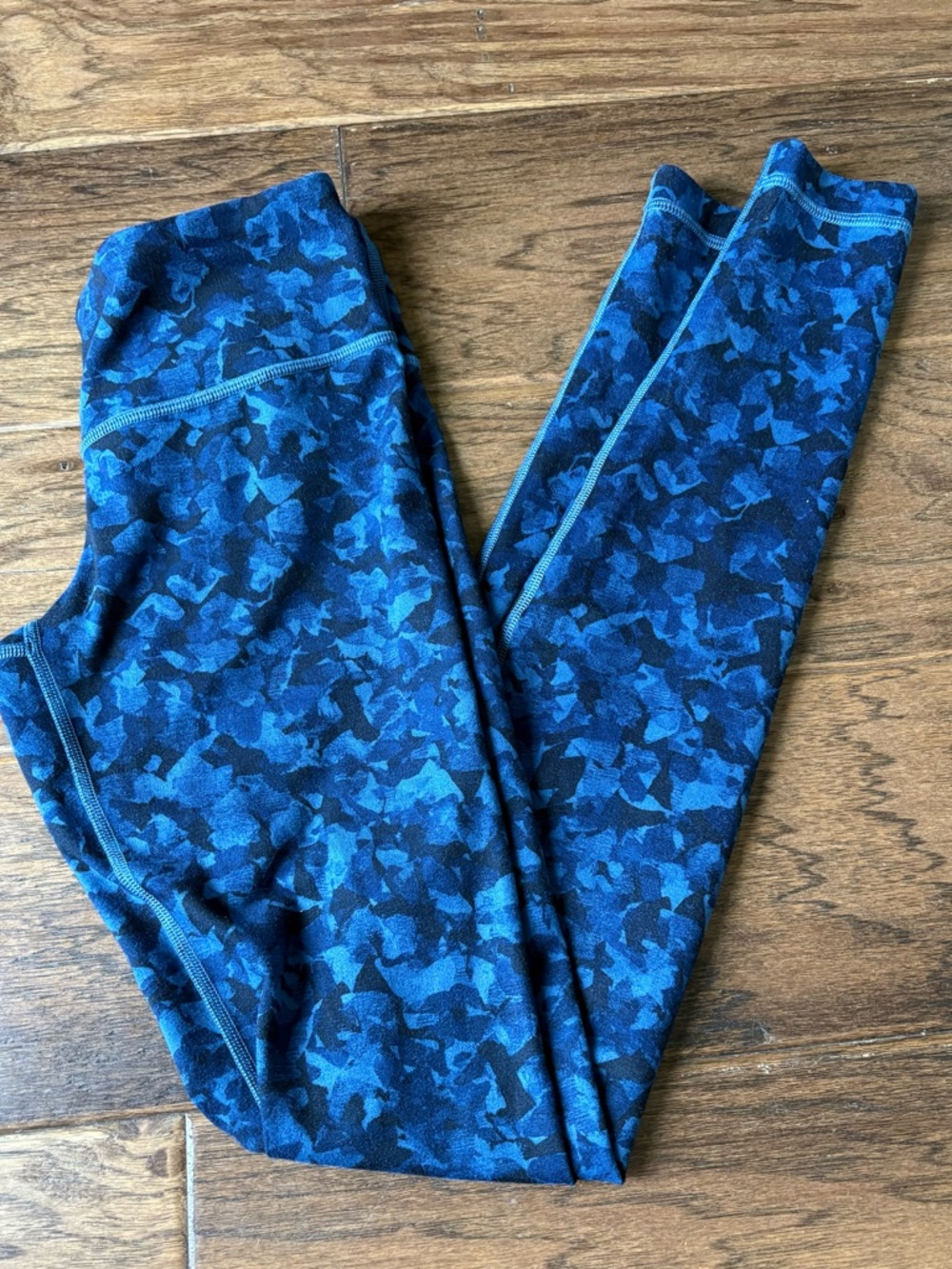 lululemon athletica Blue Camo Pattern Leggings